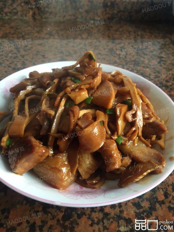 红烧肉烧碳烤笋干