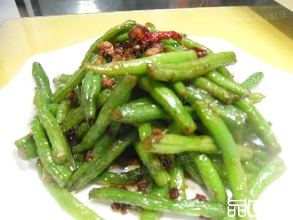肉末煸炒四季豆