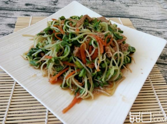 豆苗菜炒肉