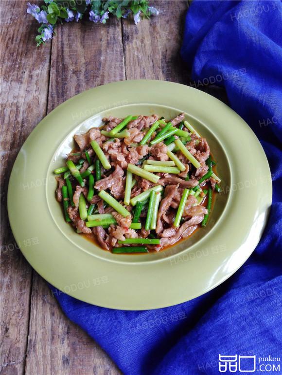 蒜薹炒肉#本味家乡菜#
