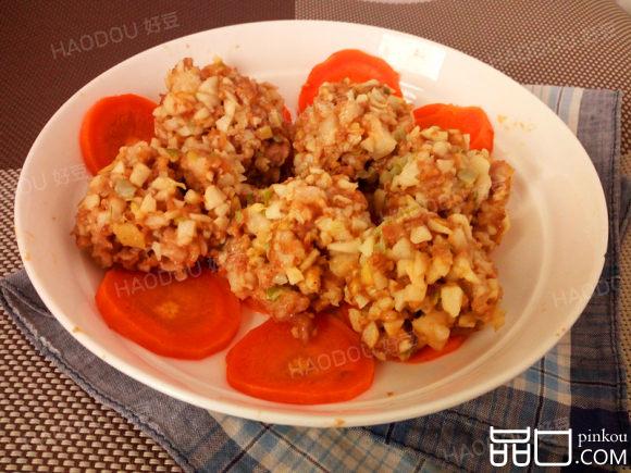 蒸山药肉丸