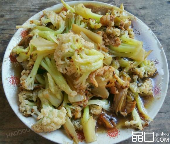 肉焖花菜