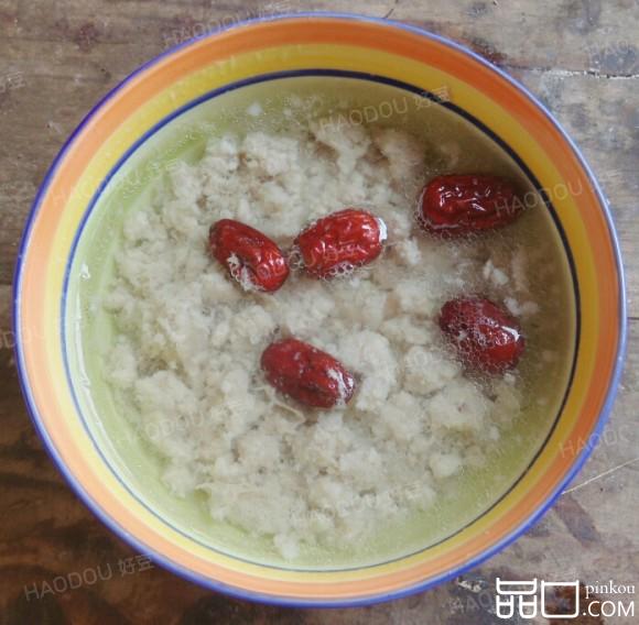 红枣蒸肉沫