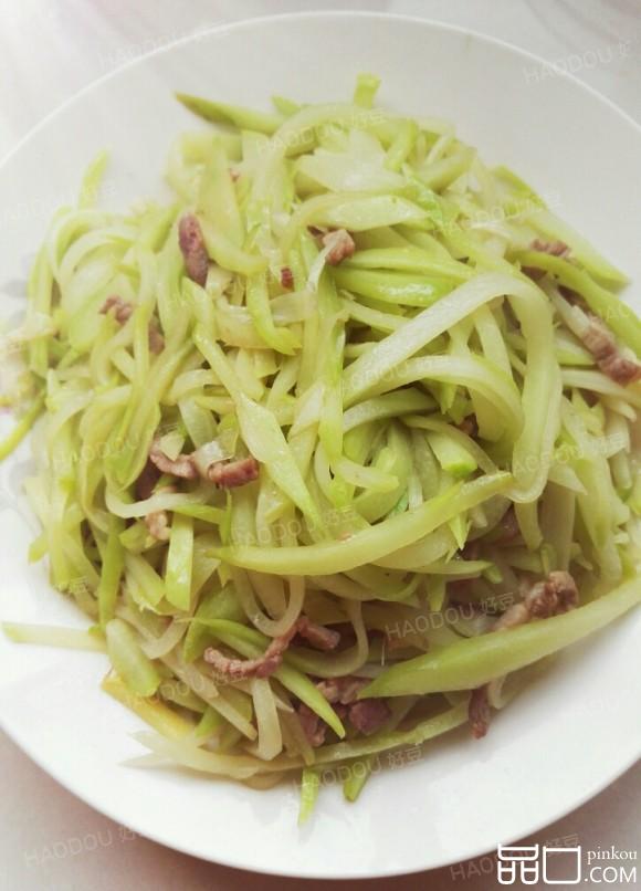 佛手瓜炒肉丝