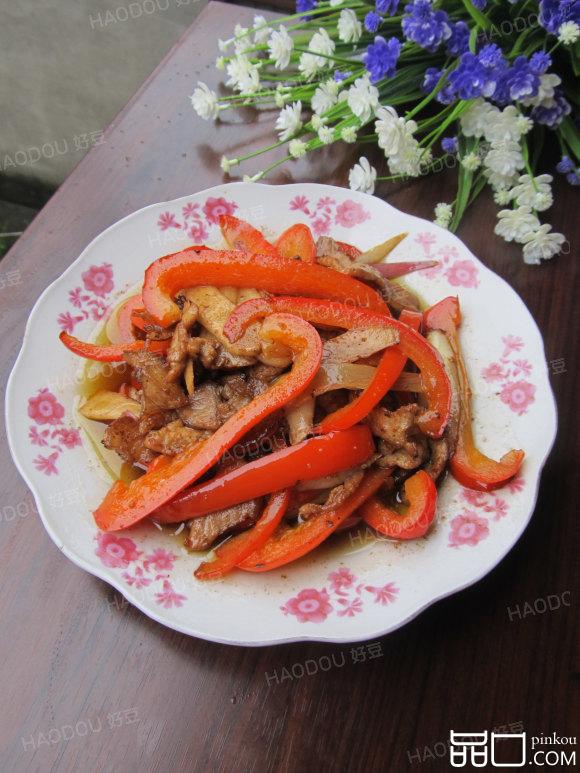 甜椒炒肉