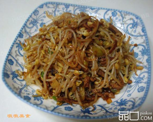 肉丝炒绿豆芽