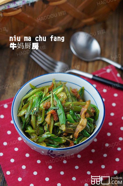 香辣豆肉炒油渣