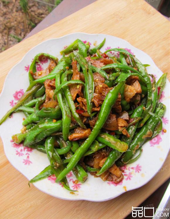 尖椒炒肉