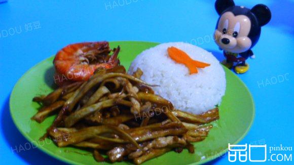 干煸肉丝杏鲍菇