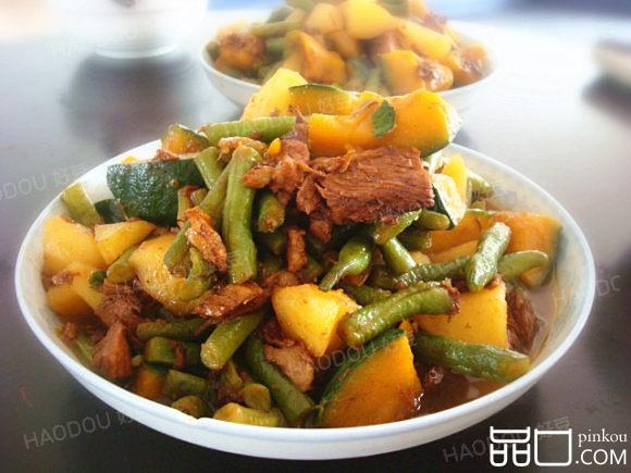 土豆豆角南瓜大烩菜