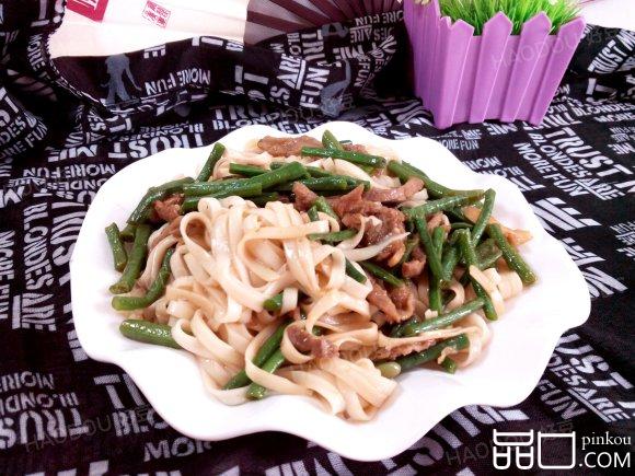 长豆肉丝炒面