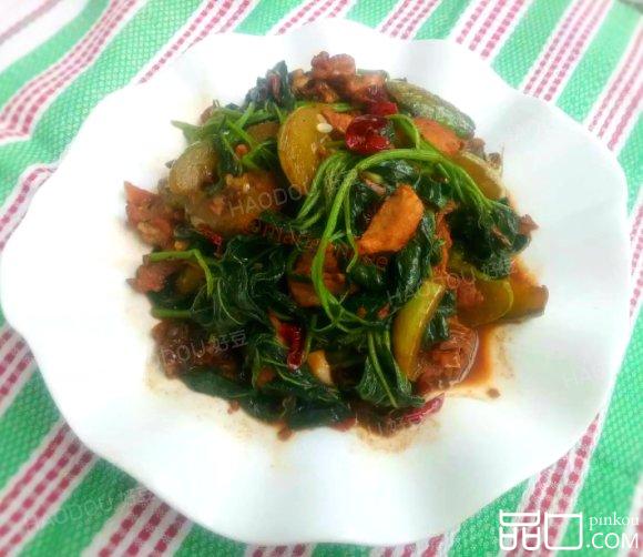 黄瓜苋菜炒肉