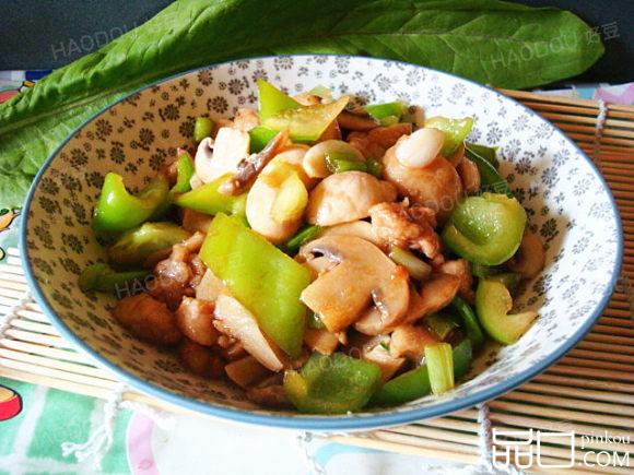 肉丁炒口蘑