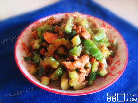 肉丁炒苦瓜