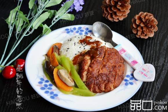 照烧肉排饭