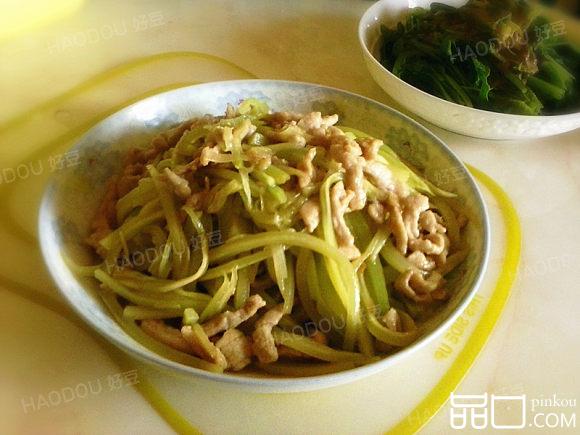 肉丝炒莴笋