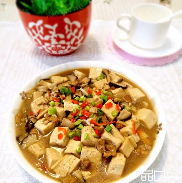 香菇肉末炖豆腐