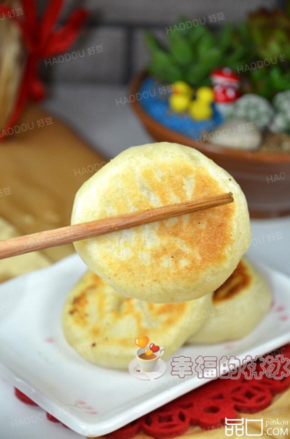 圆白菜肉沫烫面馅饼#