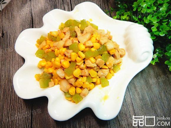 玉米粒炒肉