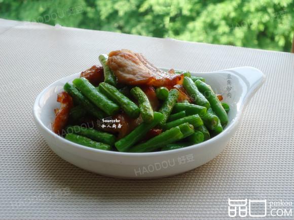 豆角炒肉片