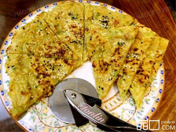 香䓤肉末煎蛋饼
