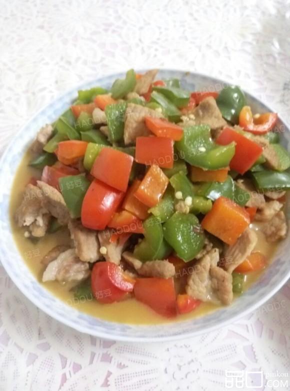 青红椒炒猪肉