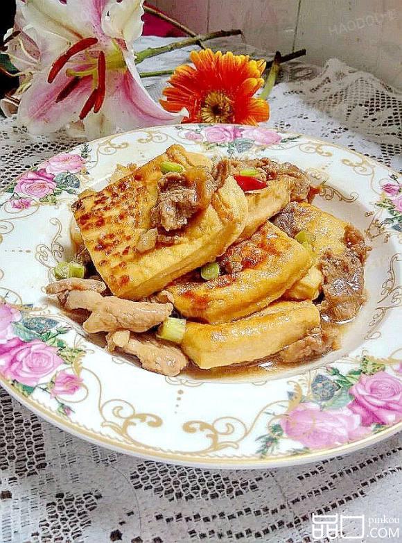里脊肉焖茂名豆腐