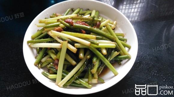 蒜苗炒肉片
