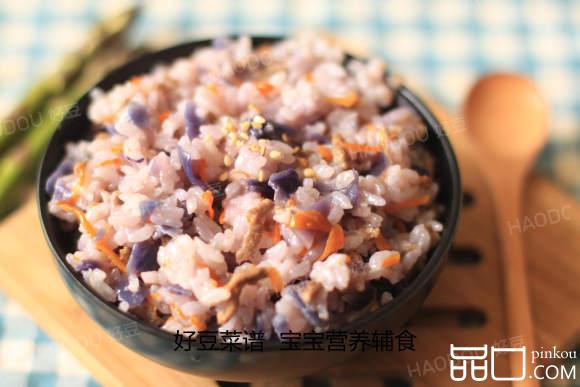 杂蔬肉丝焖饭