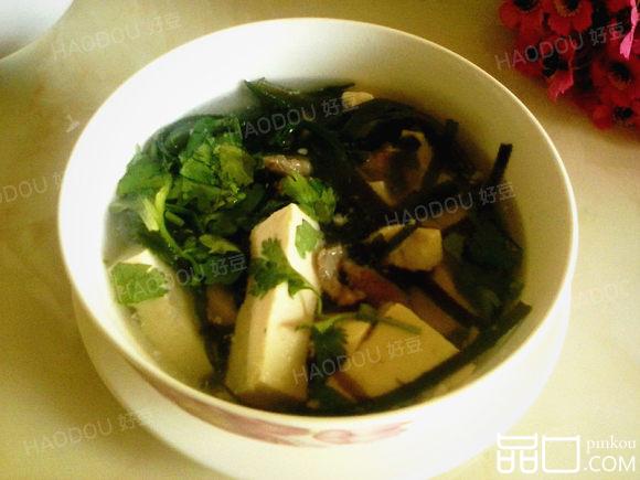 海带豆腐汤＃多效护理