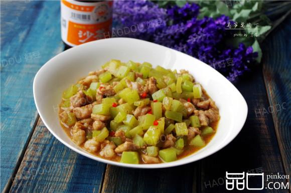 【沙茶美食】莴笋酱肉