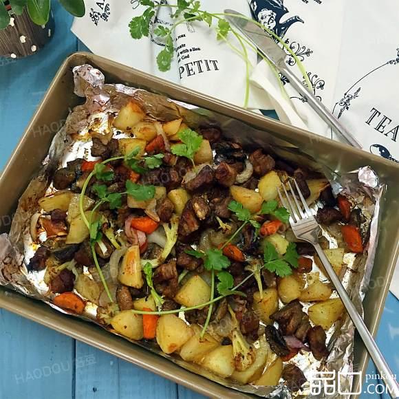 羊肉烤时蔬