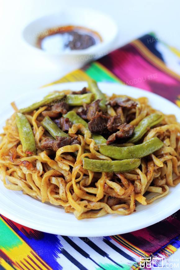 四季豆羊肉蒸面