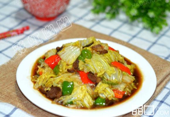 醋溜羊肉白菜