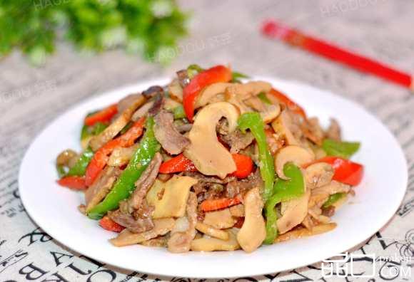 羊肉炒大脆菇