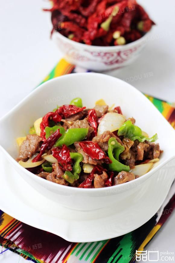 辣皮子滚羊肉