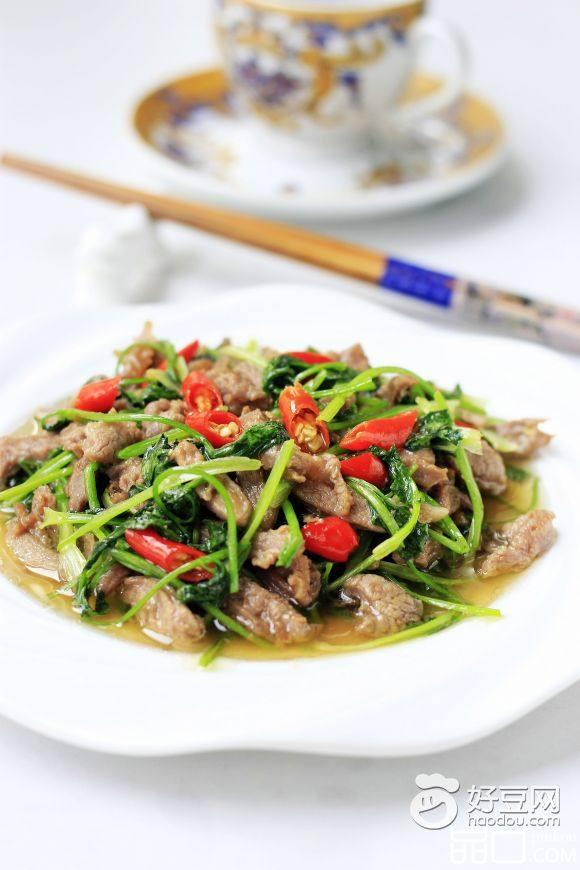 香菜炒羊肉