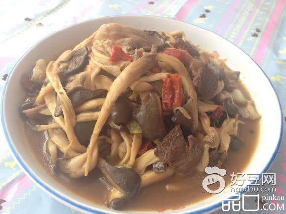 羊肉炒蘑菇
