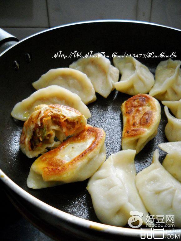 大葱羊肉锅贴饺子