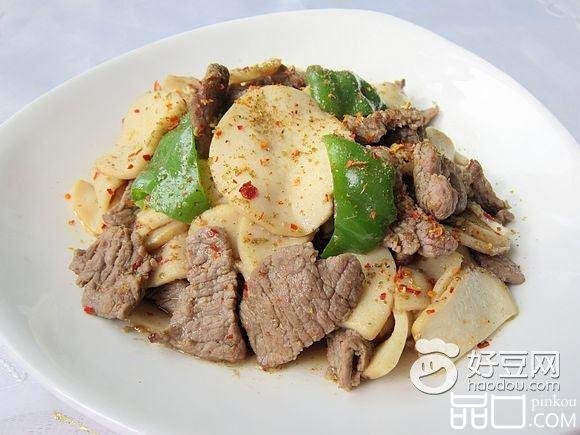 杏鲍菇炒烤肉