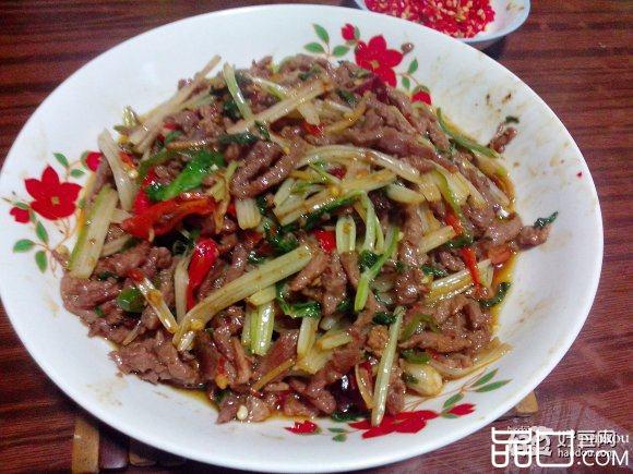 芹菜羊肉丝