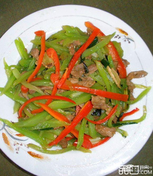 莴笋爆炒羊肉