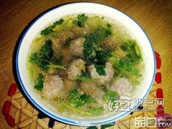 冬季滋补的汆汤羊肉丸