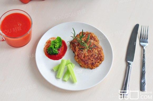 蔬菜牛肉饼