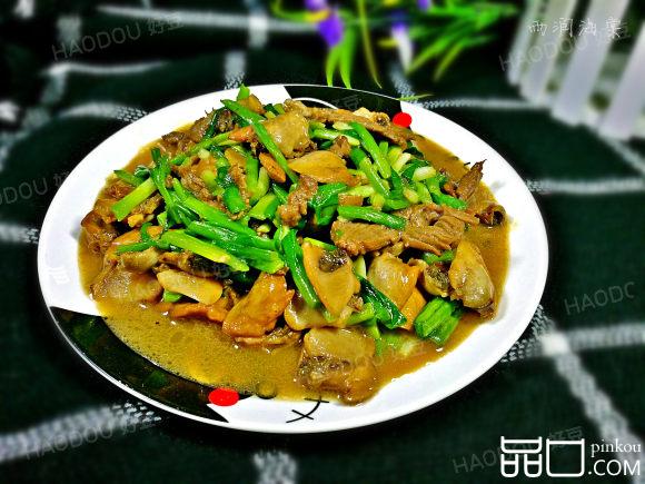 韭菜牛肉炒赤贝