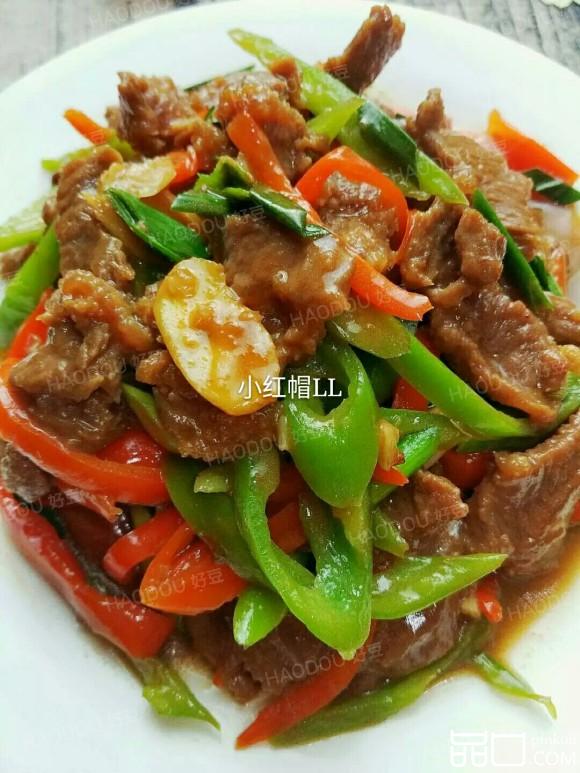 青红椒炒牛肉