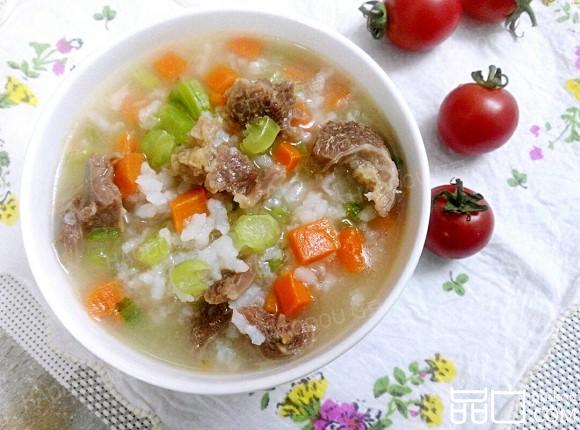 春菜牛肉粥