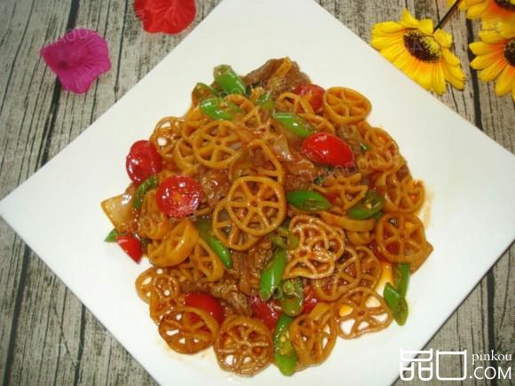 牛肉车轮意面#圣诞美
