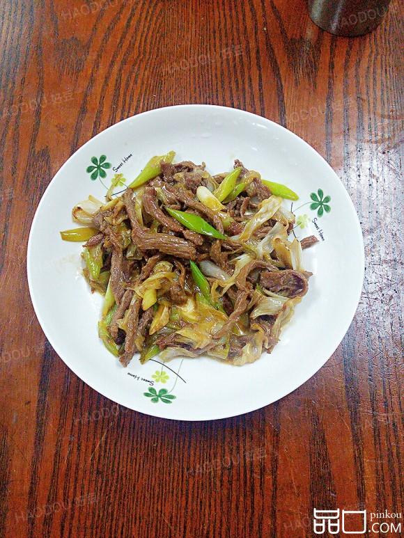 大葱炒牛肉丝