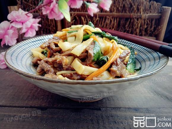 芥兰炒牛河